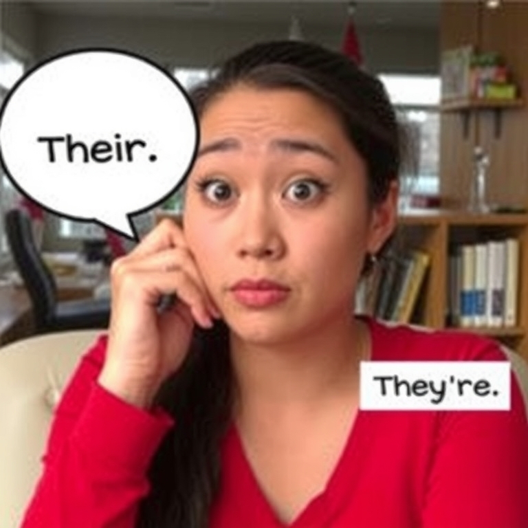Confusing 'Their,' 'There,' and 'They're'