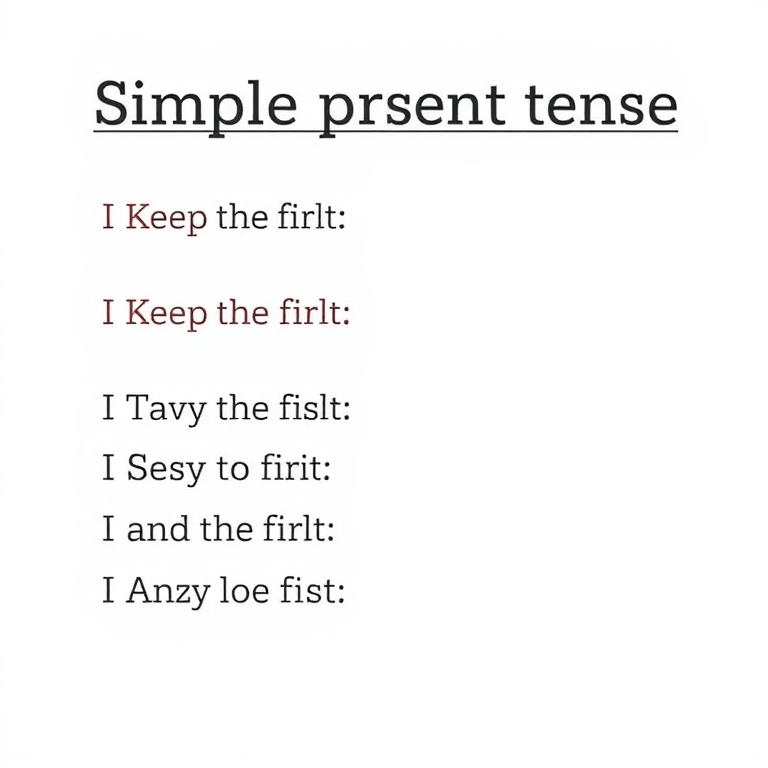 Simple Present Tense