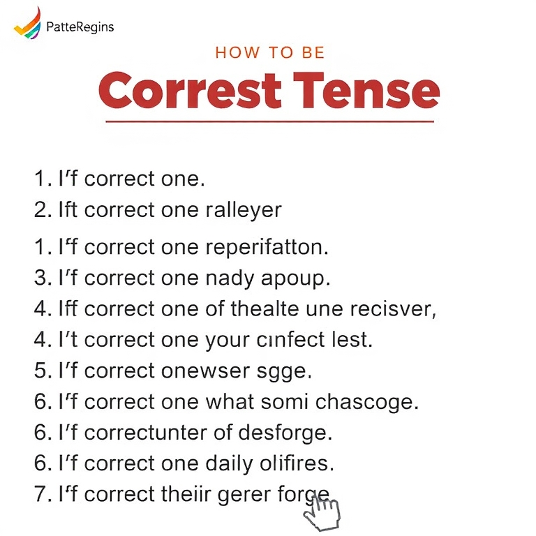 Correct Tense Usage