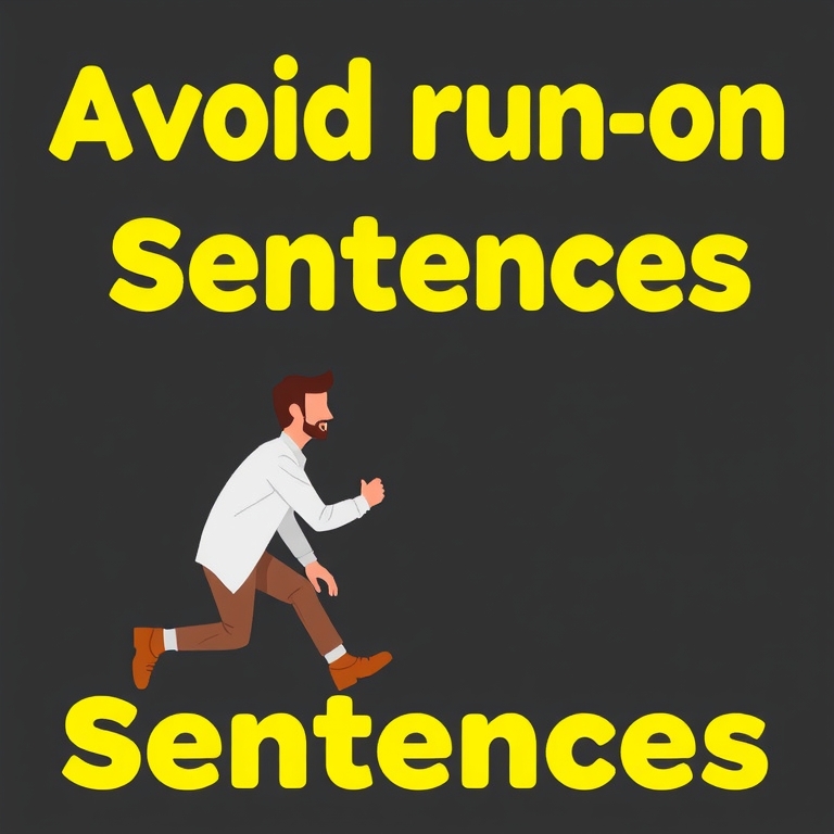 Avoid Run-on Sentences