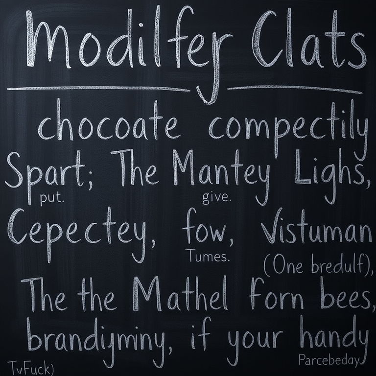 Using Modifiers Correctly