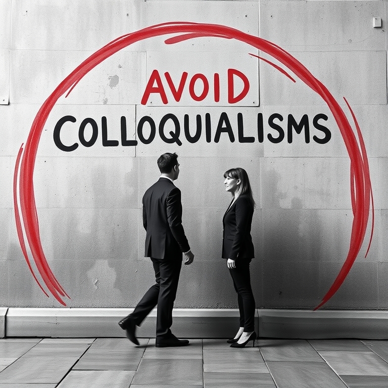 Avoid Colloquialisms